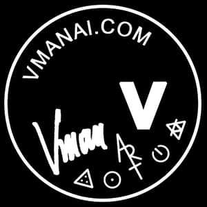 vmanai, vman, stempel, logo