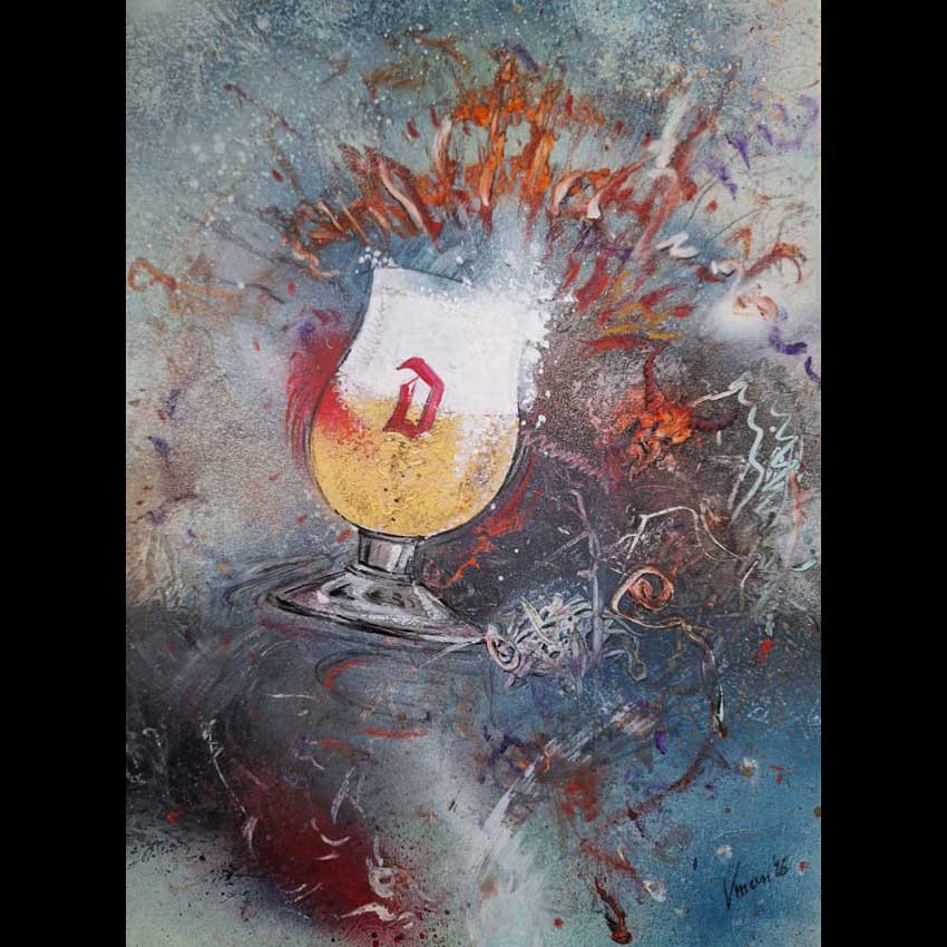 vmanai, kunst op papier, kunst, schilderkunst, DUVEL-serie